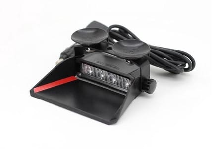 Dashboard flitser - ORANJE - R10 R65 - 4 LED - gecertificeerd