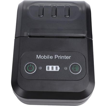 Imprimante thermique de reçus Bluetooth pour Android 58 mm Imprimante portable de papier à billets pour magasin de détail black