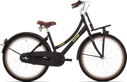 kinderfiets Bike Fun Load  meisjes 24 inch nexus 3 matt zwart