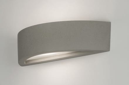 Lumidora Wandlamp 72421 - Voor binnen - BRONX - E14 - Betongrijs - Beton