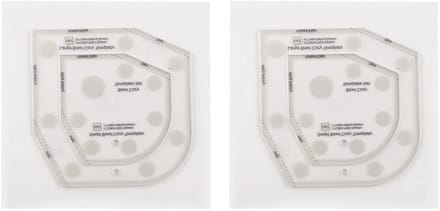 Dailygoods - Set van 2 Herbruikbare Acryl Sjablonen voor Creatieve Projecten