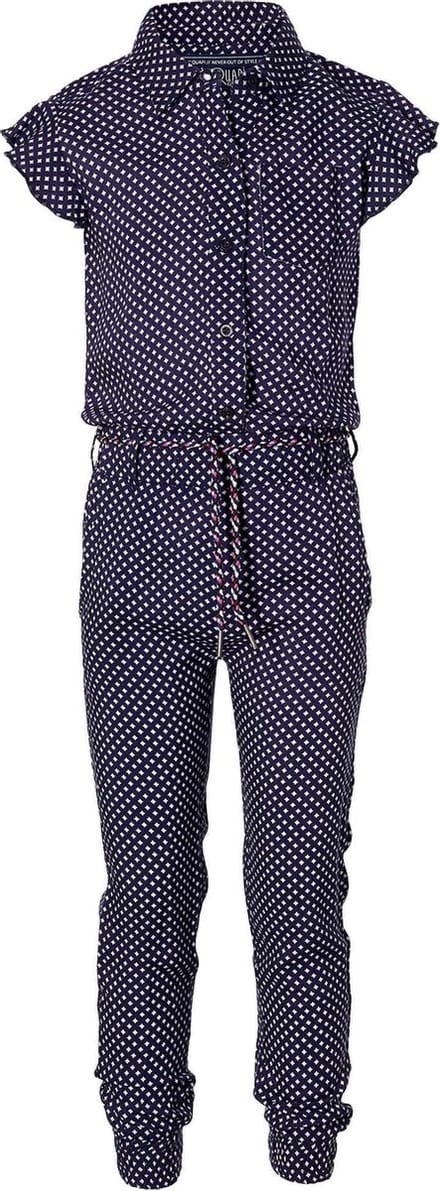 Quapi jumpsuit Francky donker blauw retroprint - maat 92