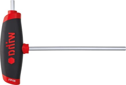 Schroevendraaier met Griff - Inbussleutel - Zeskant Schroeven - Zijdelingse Aandrijving - 2x100mm - Chroom