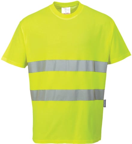 S172 - Katoen Comfort T-Shirt Geel maat S