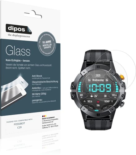 dipos – 2x Matte Pantserfolie geschikt voor FOSSiBOT C29 | 9H Screenprotector
