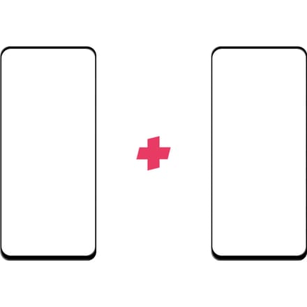 DuoPack: OPPO A91 screenprotector gehard glas Edge to Edge