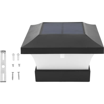 Solar Tuinlamp Wit Licht 2000mAh IP65 LED Solar Paalkaplampen voor Binnenplaats Hekken Brug