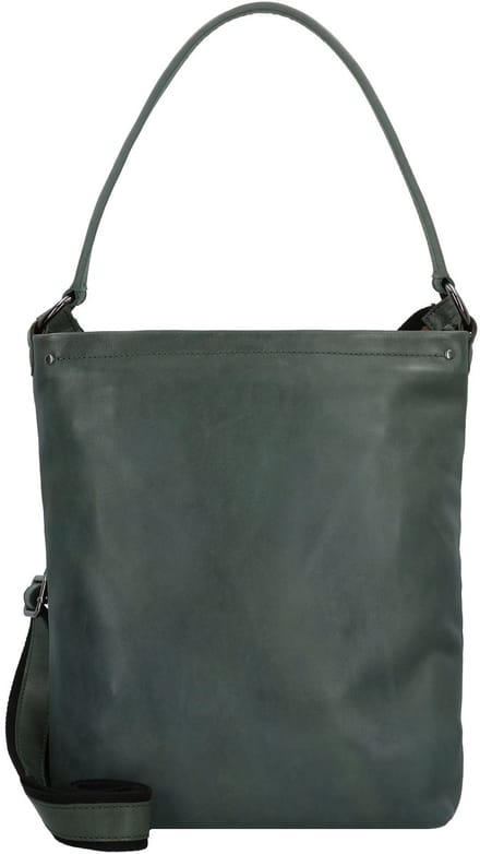 HAROLD'S Leren Schoudertas Caugio Shoulderbag Up Green Donkergroen