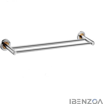 Handdoekhouder - Dubbel - Wandmontage - Aluminium