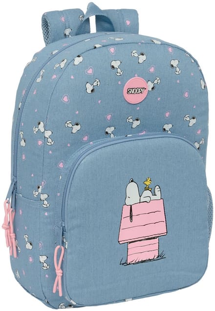 Schoolrugzak Snoopy Denim 30 x 46 x 14 cm