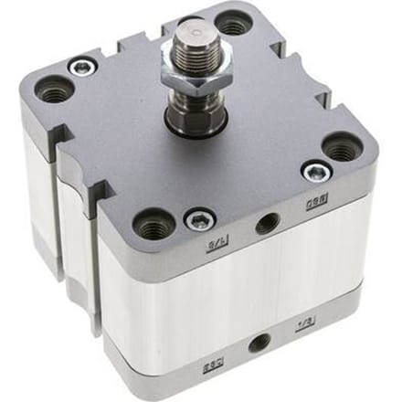 ISO 21287 Compacte Dubbelwerkende Cilinder 80-25mm - Magnetisch - Mannelijke Stang
