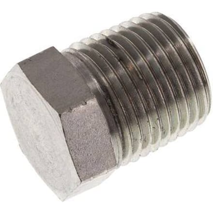1/2'' NPT Buitendraad Verzinkt Stalen Plug met Buitenzeskant 210 Bar