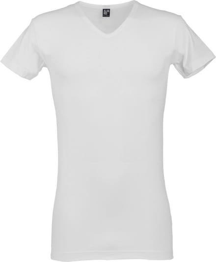 ALAN RED T-shirts Oklahoma extra lang (2-pack) - V-hals stretch - wit