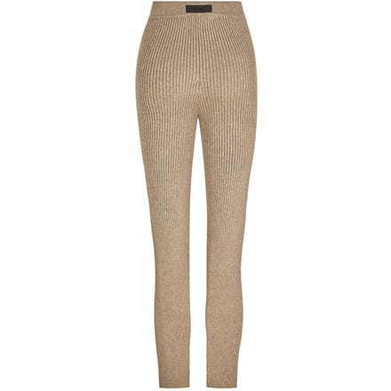 Essentials Dames/Dames Geribde Legging (Heide Grijs)