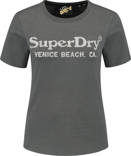 Superdry METALLIC VENUE RELAXED TEE Dames - Maat M