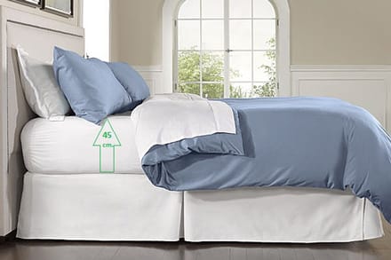 Molton Boxspring Hoeslaken Extra Hoge Hoek - 140x210