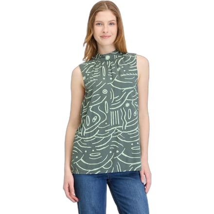 Mouwloze damesblouse met print Ragwear Angyc