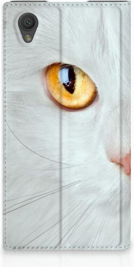 Sony Xperia L1 Hoesje maken Witte Kat