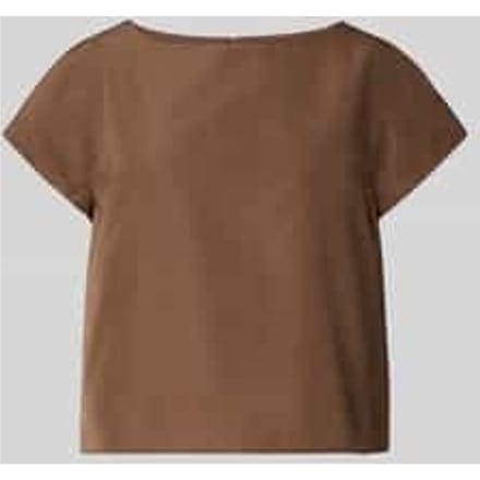 Boxy fit top met afgeronde zoom, model 'PARANA'