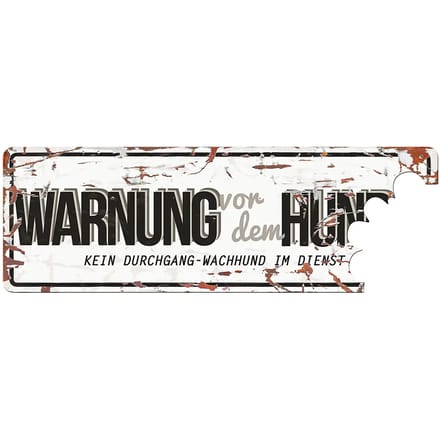 Verkeersbord D&D Home Warning beware of the dog