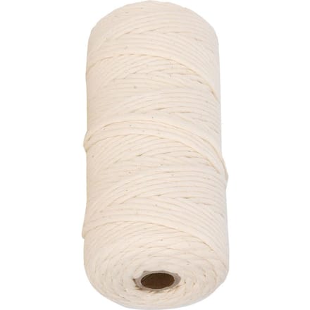 100m Katoenen Touw 3mm Enkelvoudig Katoen Macramé Garen Koord voor DIY Knutselen wit