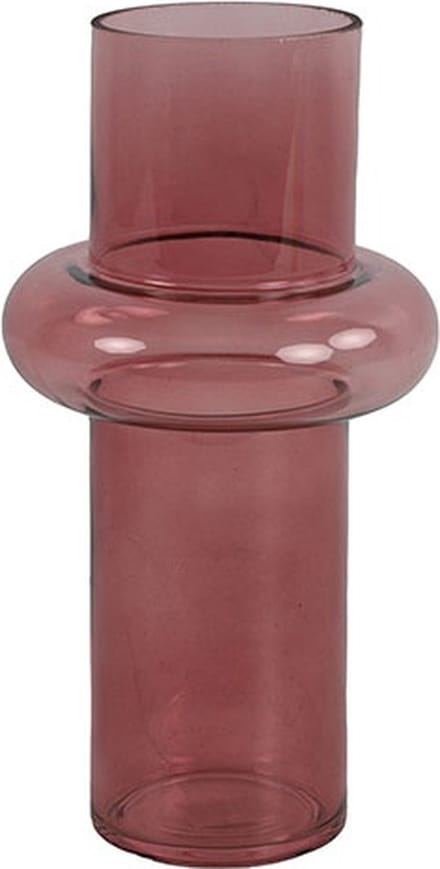 Countryfield Vaas Amy glas L13,5B13,5H25,5CM d.roze