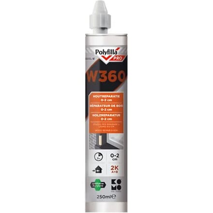 Polyfilla Pro W360 2K Houtreparatiepasta - 250 ml