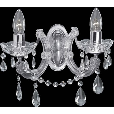 Searchlight MARIE THERESE - klassieke wandlamp, chroom