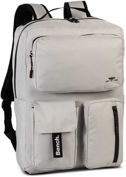Bench. laptop rugzak rugzak met laptopvak Utility Backpack Light Grey Lichtgrijs