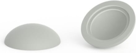 10 stuks - Afdekkapjes voor schroeven - Mat - 14,5mm - Lichtgrijs - RAL 7035