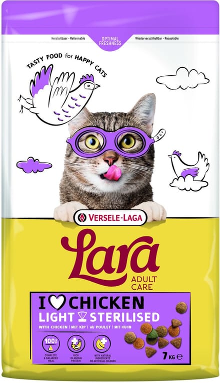 Lara Adult Care Light Sterilised Kip - Kattenvoer - 7 kg