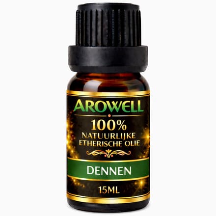 Arowell – Etherische Olie – Dennen – 15 ml – 100% Pure Etherische Olie – Voor Aroma Diffuser, Geurbrander, Sauna, Aromatherapie & Massage