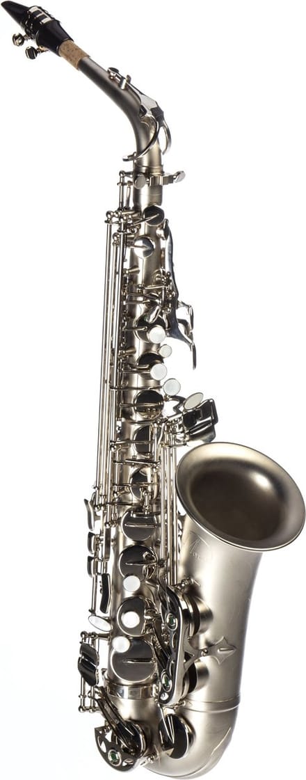 Monzani MZAS-260 Altsaxophon Matt Silber Optik - Altsaxofoon