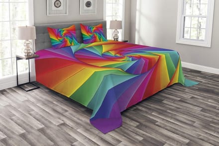 Abakuhaus Trippy Bedsprei Set – Abstracte Kunst – 264x220 cm Multicolor