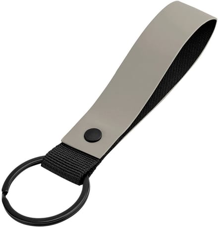 Sleutelhanger - waterafstotend - unisex - Keyring - Keychain - key strap - gerecycled materiaal - grijs