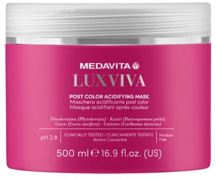 Medavita Luxviva Post Color Acidifying Mask 500ml NEW