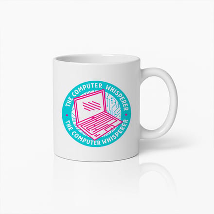 The Computer Whisperer Mok – 330 ml Grappige Tech Koffiebeker – Perfect Cadeau voor Programmeurs, IT-Experts en Computerliefhebbers