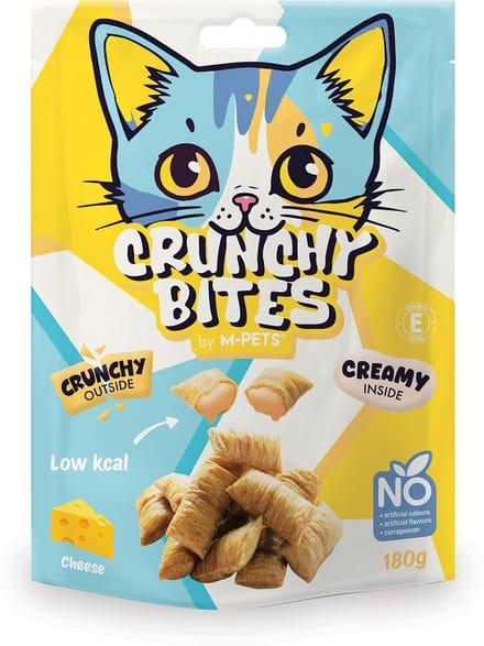 M-PETS CRUNCHY BITES kat snack kaas - 180 g - per 10