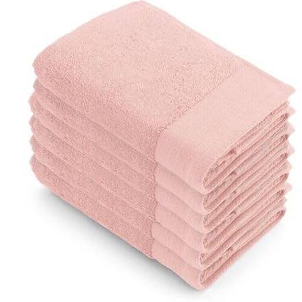 Walra Soft Cotton Handdoek 50x100 cm 550gram Roze - 6 stuks