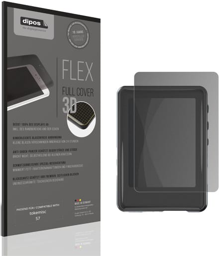dipos FLEX – Matte Privacy Screenprotector geschikt voor tokemisc S7 | Volledige Schermbescherming | Case-Friendly