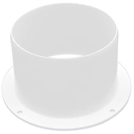 Wandflens 100 mm voor ventilatiekanaal PVC - HVAC luchtsysteem