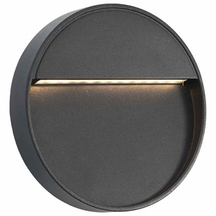 vidaXL LED-buitenwandlampen 2 st 3 W rond zwart