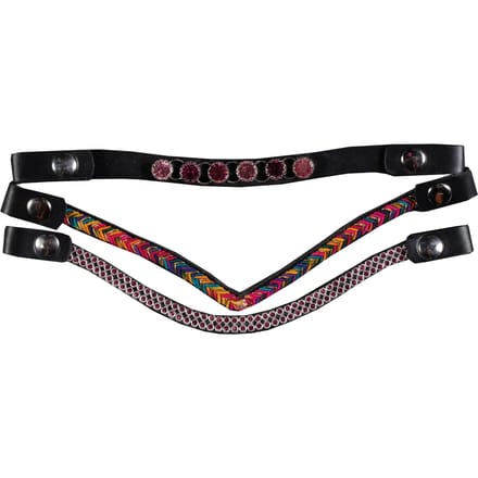 HKM - Hobby horse - Frontriem Set Van 3 - Roze