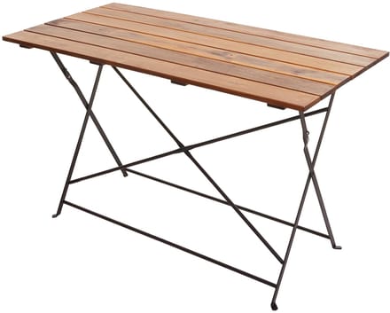 Bier tuintafel MCW-J40, klaptafel tuintafel, horeca kwaliteit acacia MVG-gecertificeerd 120x60cm ~ bruin