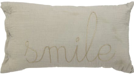 Atmosphera Kids Lili Smile kussen - 50x30cm - Groen