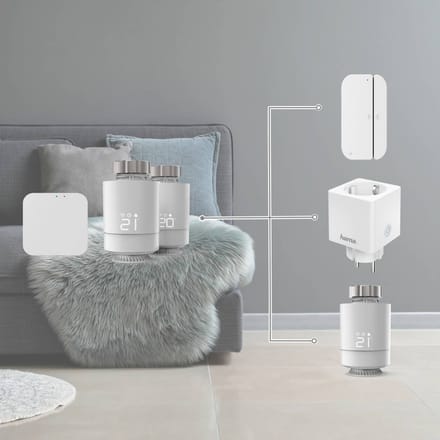 Hama WLAN Verwarmingsregeling 2 x Smart Radiator Thermostaten + Central Control