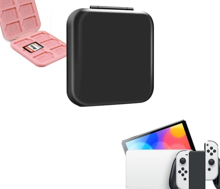 Gadgetpoint - Cassettehouder - Spelhouder - Opberg box - Cassette box - Accessoires geschikt voor Nintendo Switch - Zwart
