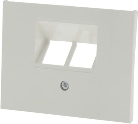 BERKER K1 Afdekplaat ISDN 2x 8-polig polar wit