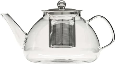 Secret de Gourmet - Theepot - glas/rvs - met filter - 1300 ml