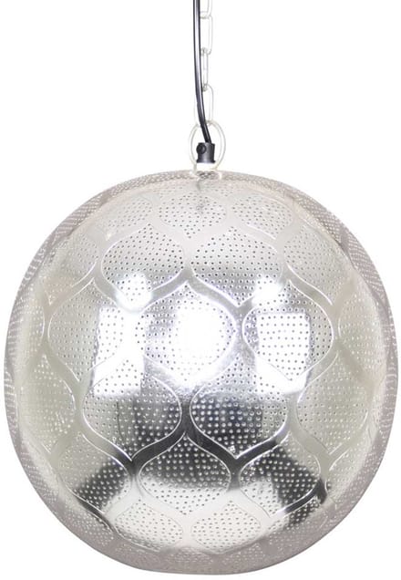 Safaary - Oosterse Hanglamp Saida Zilver Ø 30 x 36cm